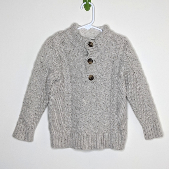 Cat & Jack Other - Cat & Jack Cable Knit Oatmeal Sweater 5T